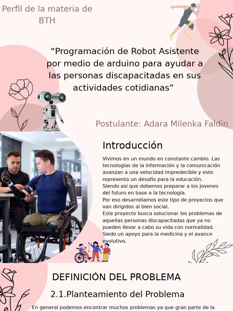 Robot Asistente para Discapacitados con Arduino | PDF | Invalidez