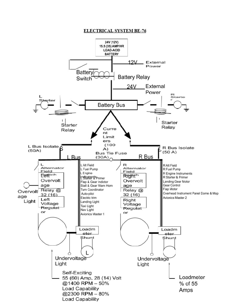 BE-76 Electrical System | PDF