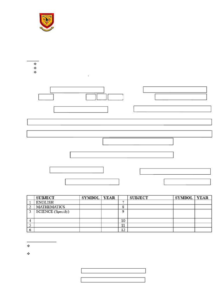 Mkoba Teachers College 2025 Application Form | PDF