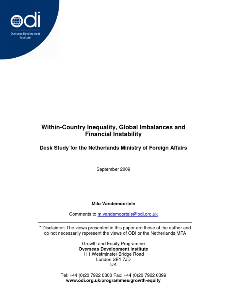 Inequality and Financial Instability Analysis | PDF | Global Imbalances ...