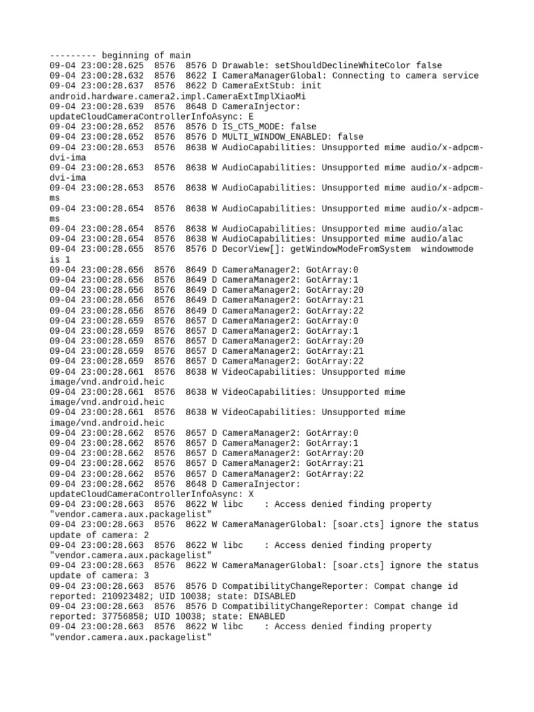 Log Cat 1757003428546 | PDF | Data Compression | Computing