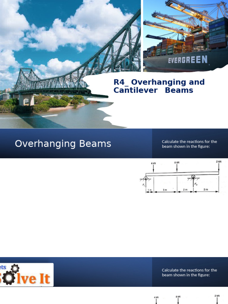 R4 - Overhanging and Cantilever Beams | PDF