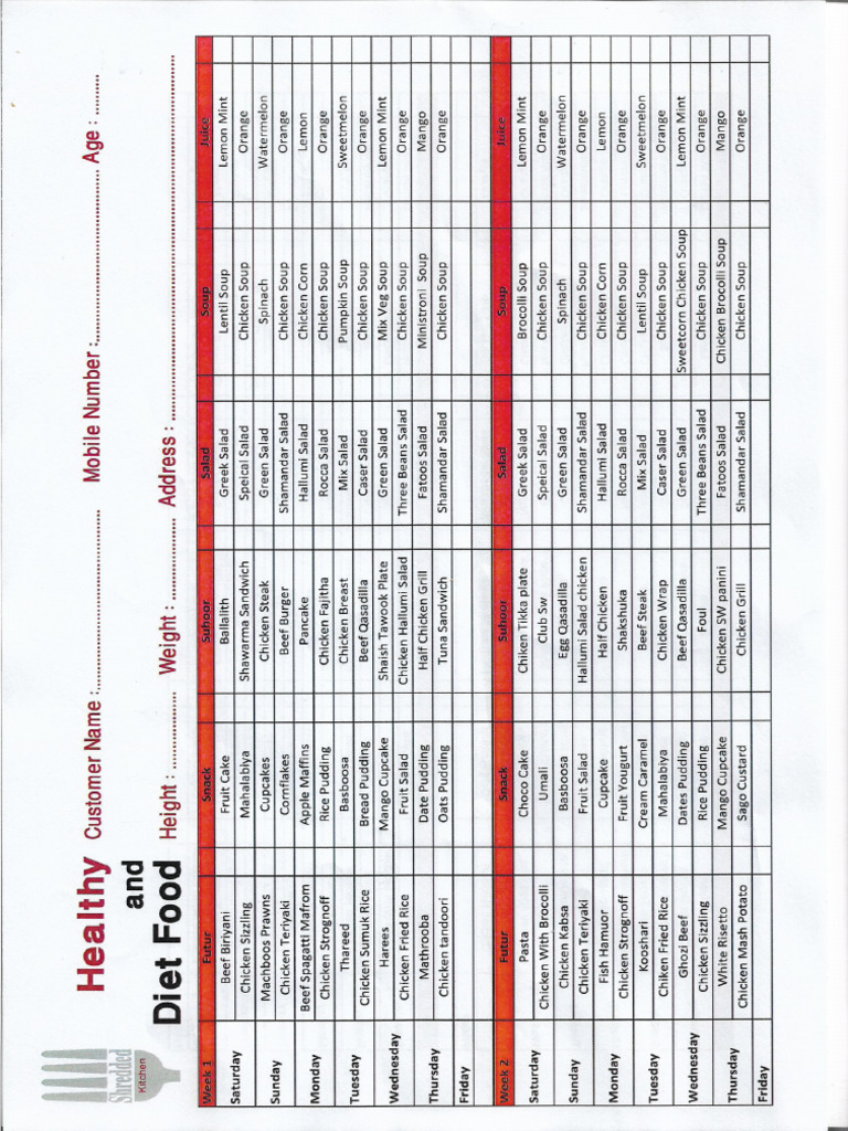 00023750-Ramadan Menu 1 PDF | PDF