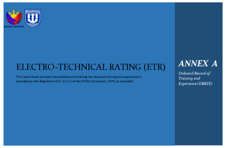 Electro-Technical Rating Record Book | PDF
