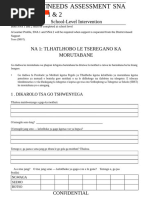 SNA1 Support Needs Assessment Form | PDF | Learning | Educational ...