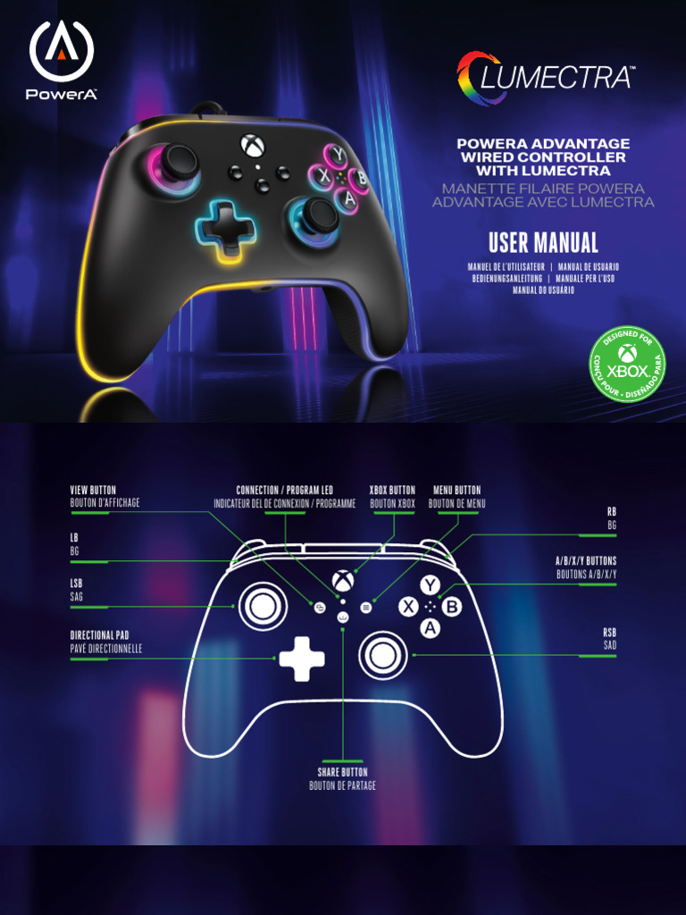 PowerA Advantage Wired Controller Guide | PDF | Waste | Epilepsy