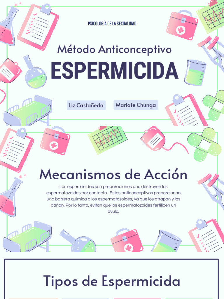 Metodo Anticonceptivo Espermicida | PDF | Control de la natalidad ...