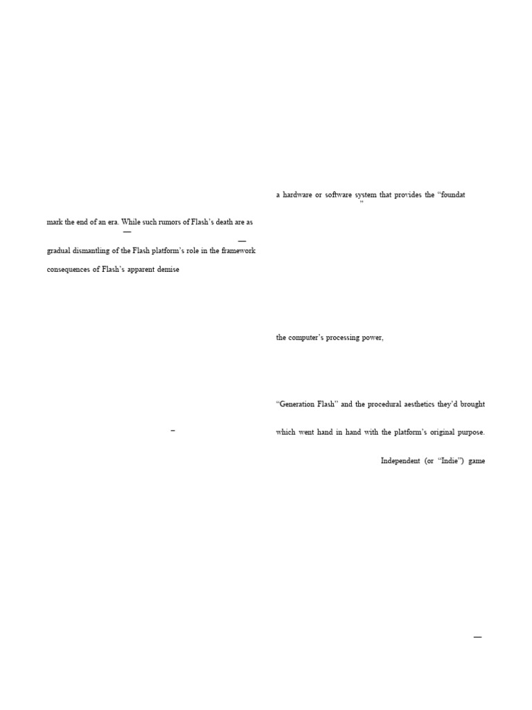 Future of Web Arcades: Flash to HTML5 | PDF | Adobe Flash | Html5