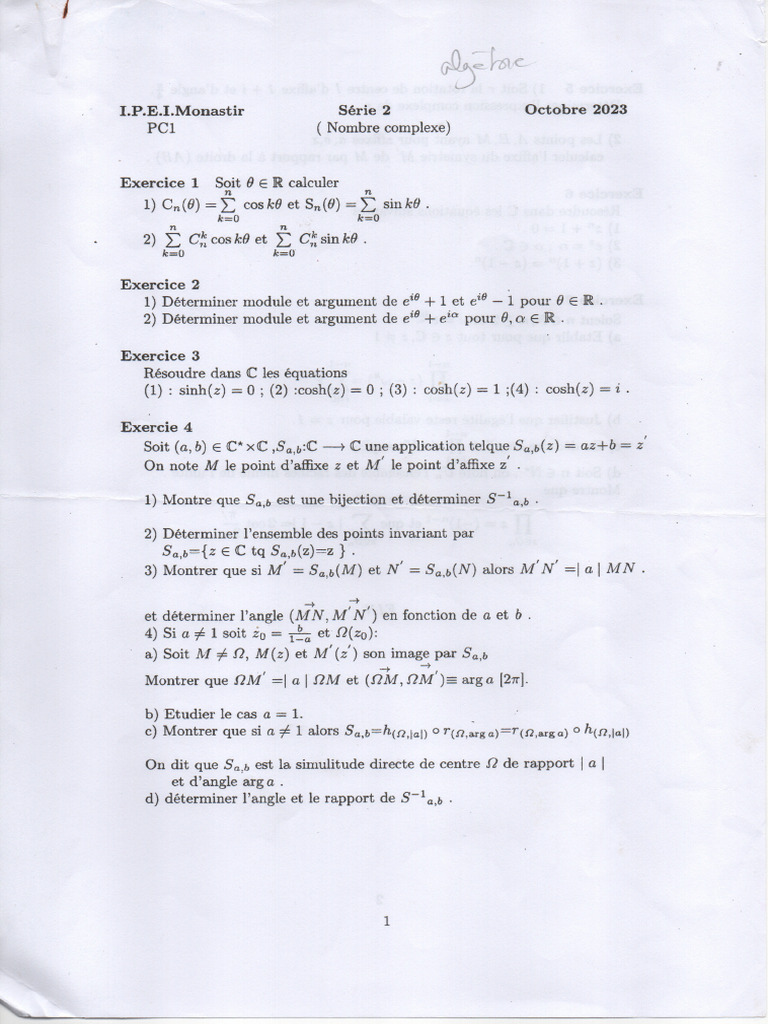 Complexe | PDF
