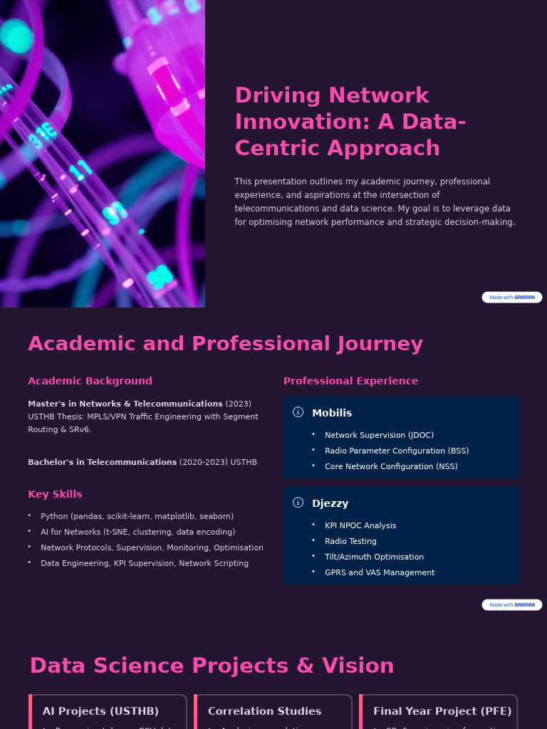 Driving Network Innovation A Data Centric Approach | PDF | Artificial ...