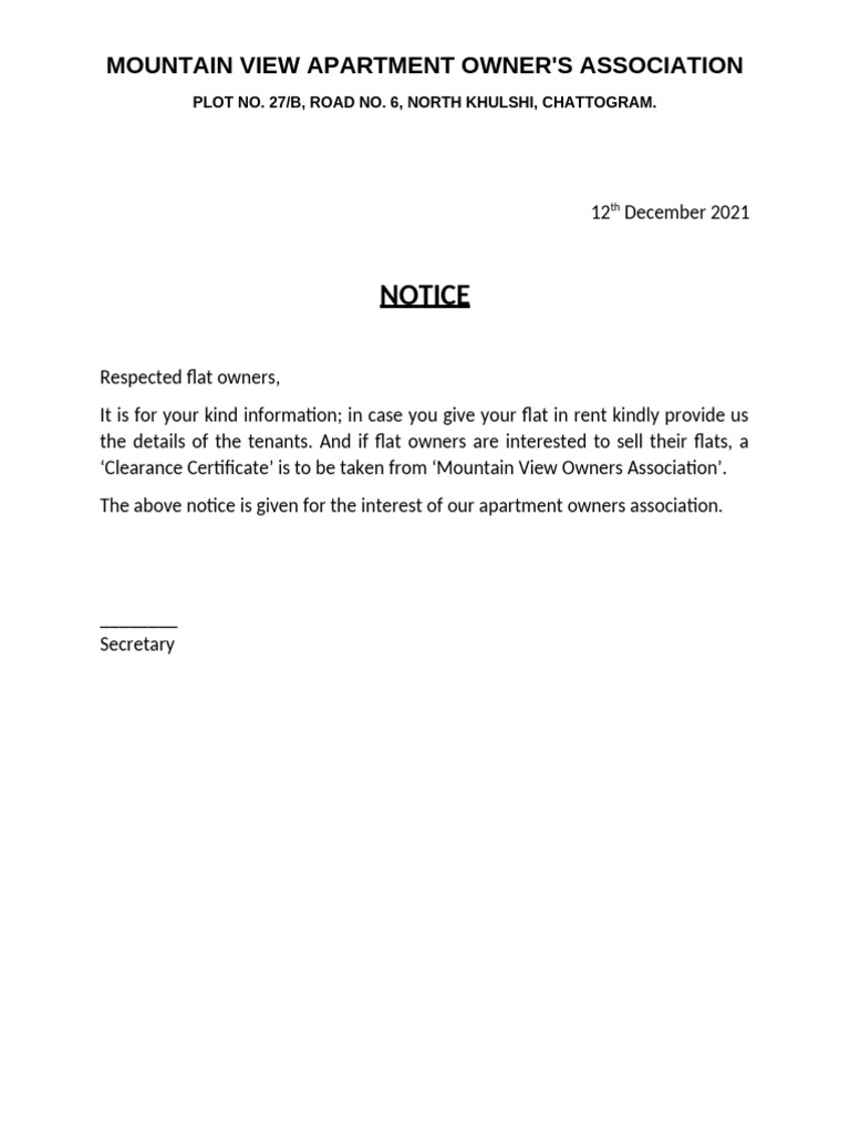 Notice | PDF