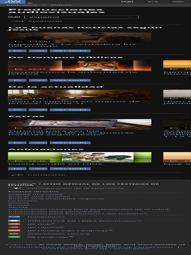 Videoteca en Línea Videos de JW - Org en Español | PDF