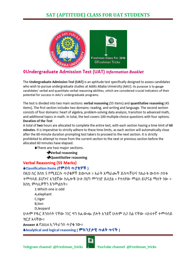 UAT Class Introduction | PDF | Chicken | Logic