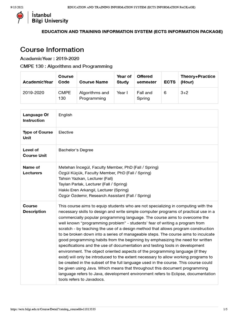 CMPE 130: Algorithms and Programming | PDF | Computer Programming ...
