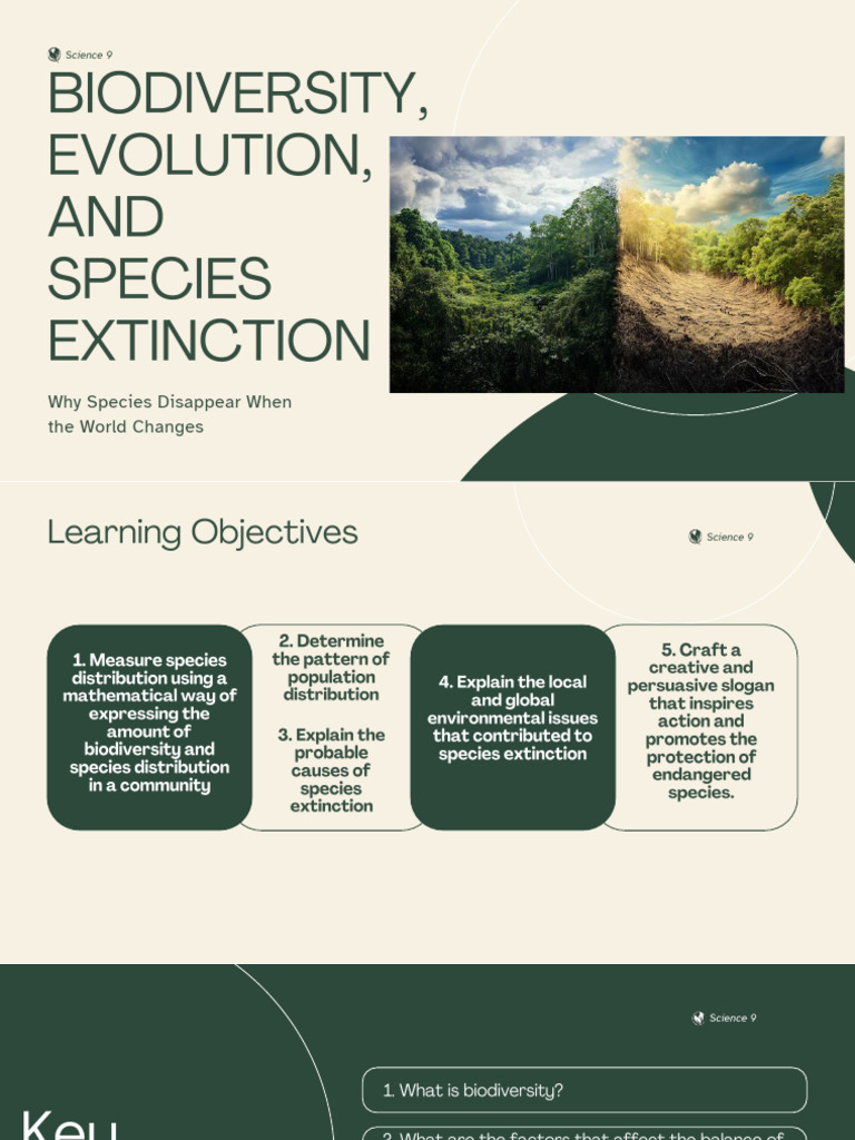 Biodiversity Evolution and Species Extinction | PDF | Habitat ...