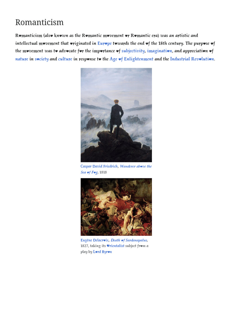 Romantic Age in English Literature III | PDF | Romanticism | William ...