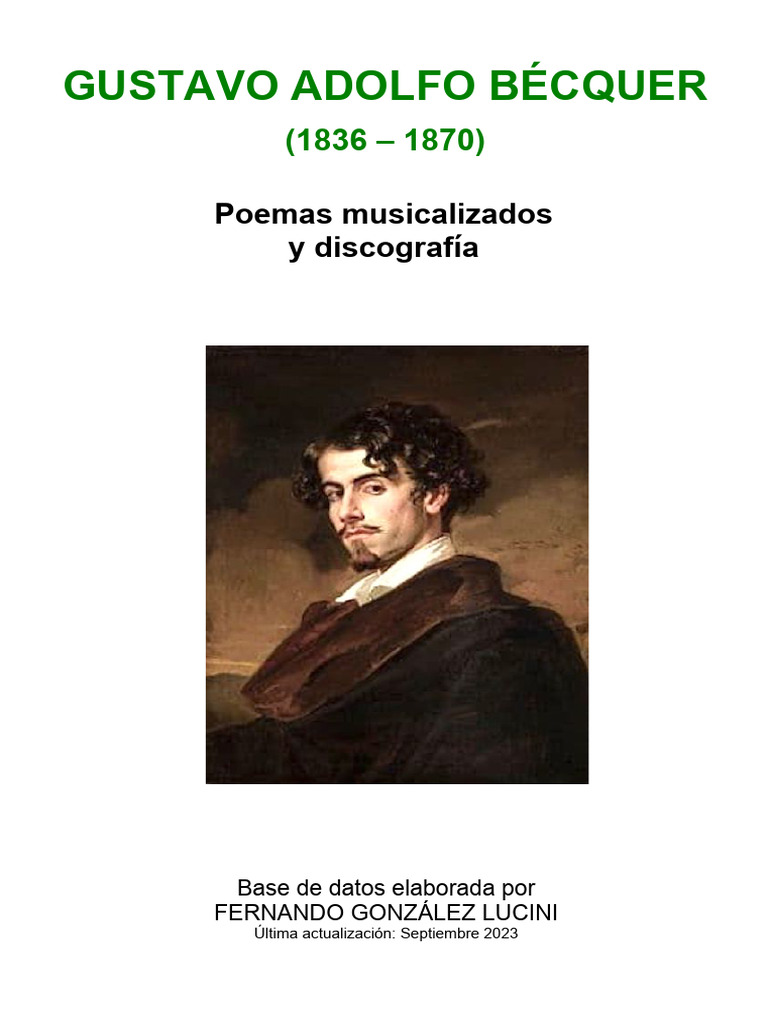 Discografía de Poemas de Bécquer | PDF