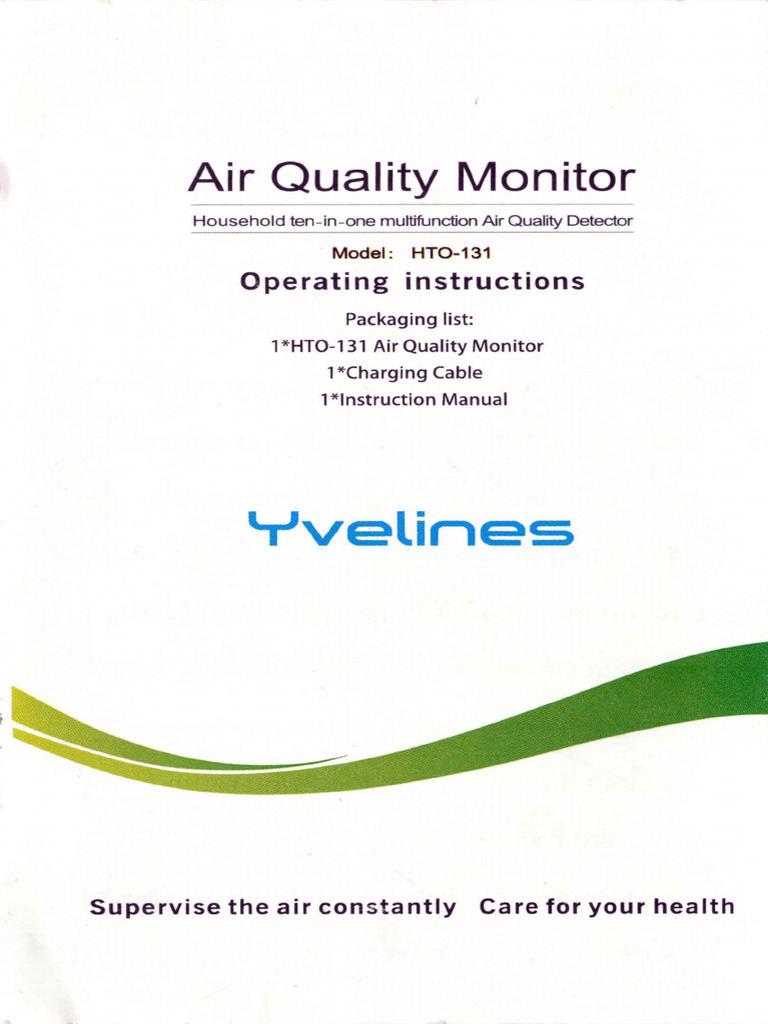 Yvelines Air Quality Monitor Guide | PDF | Volatile Organic Compound ...