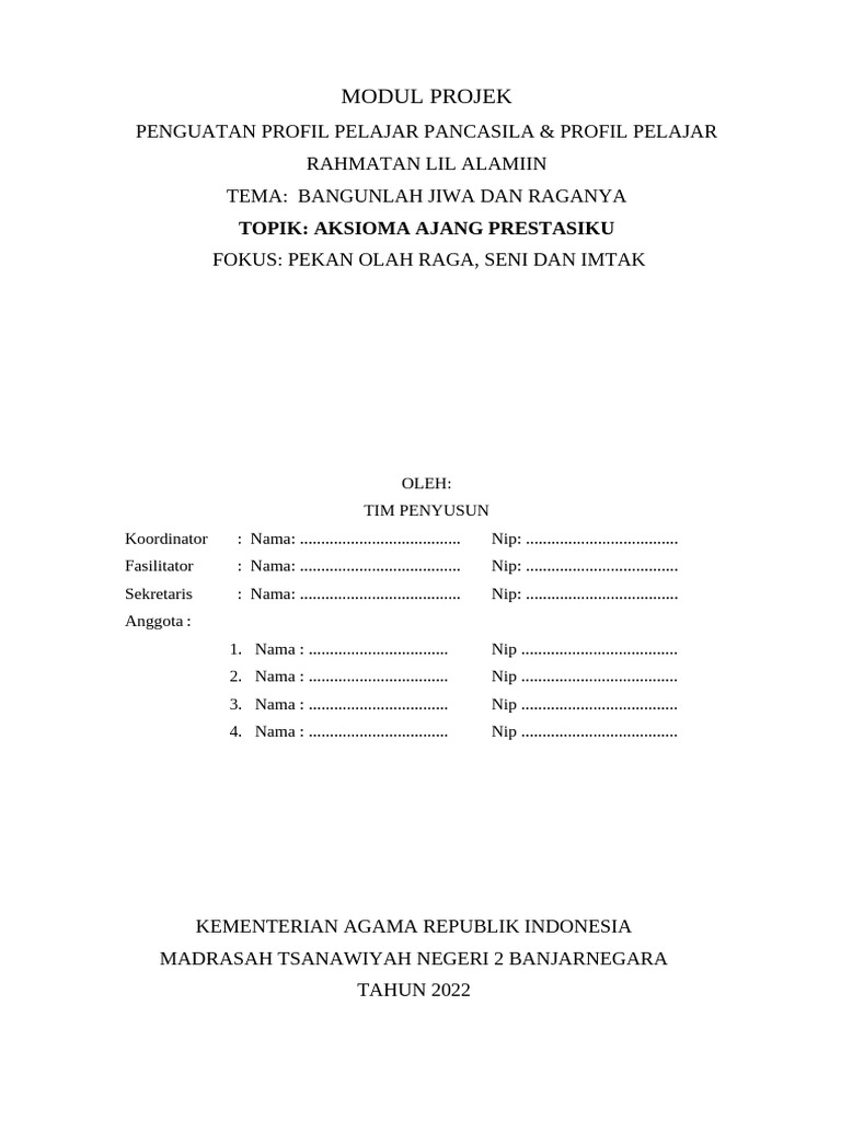 Modul Penguatan Profil Pelajar Pancasila | PDF