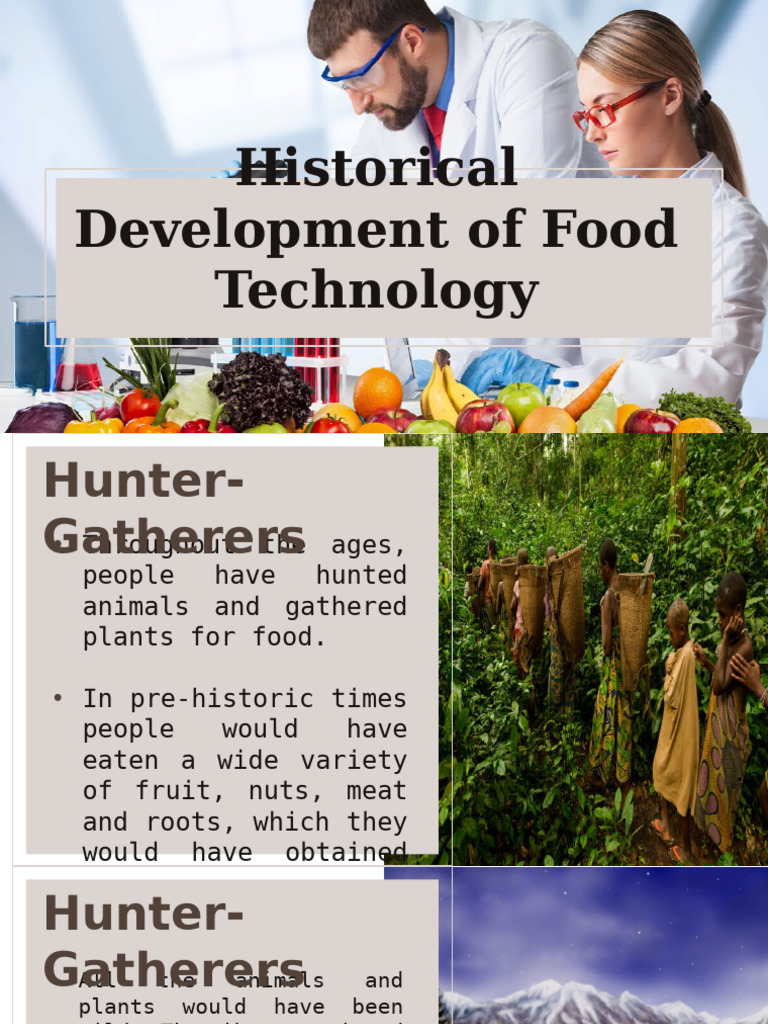 Evolution of Food Technology History | PDF | Agriculture | Foods