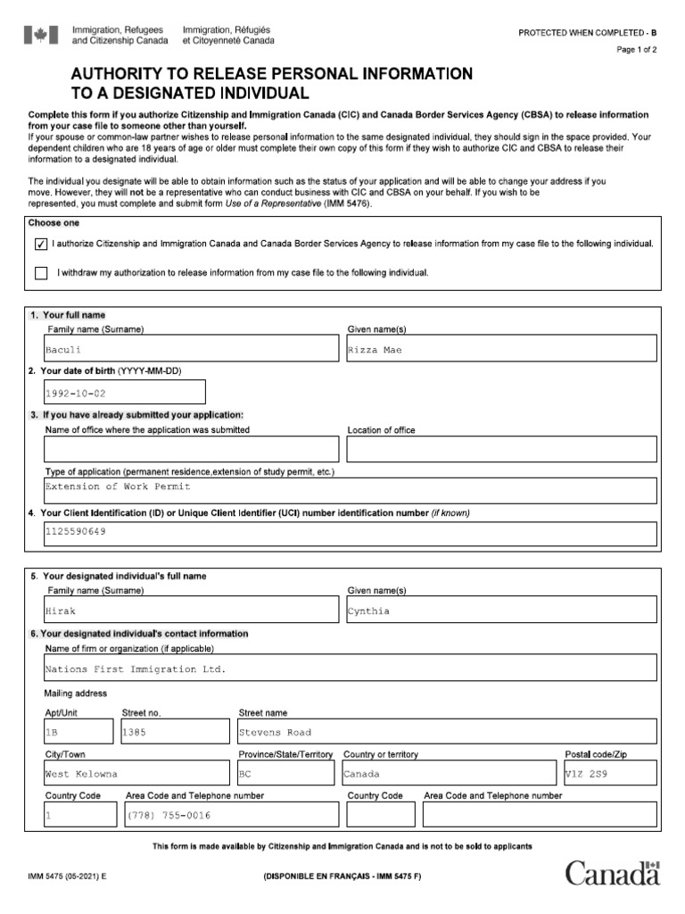 Authority To Release Information | PDF