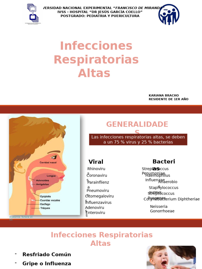 Infecciones Respiratorias Altas en Pediatría | PDF | Resfriado comun ...