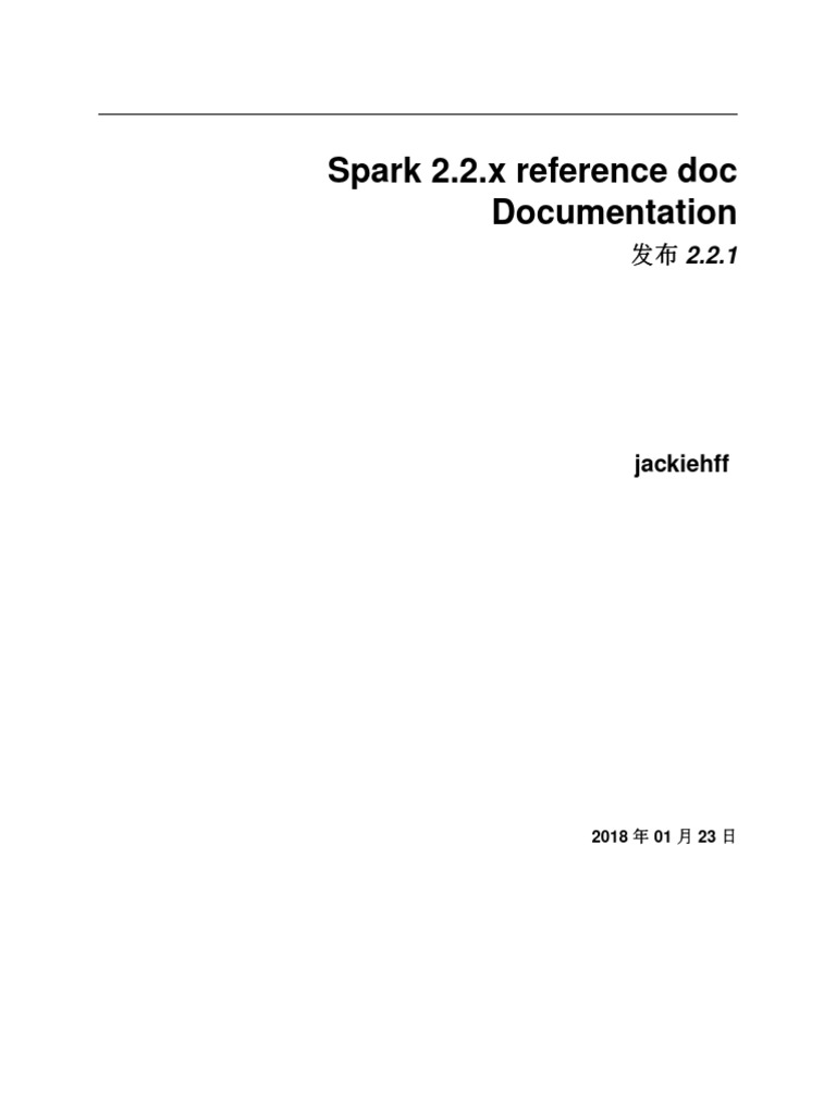 Spark Reference Doc CN | PDF