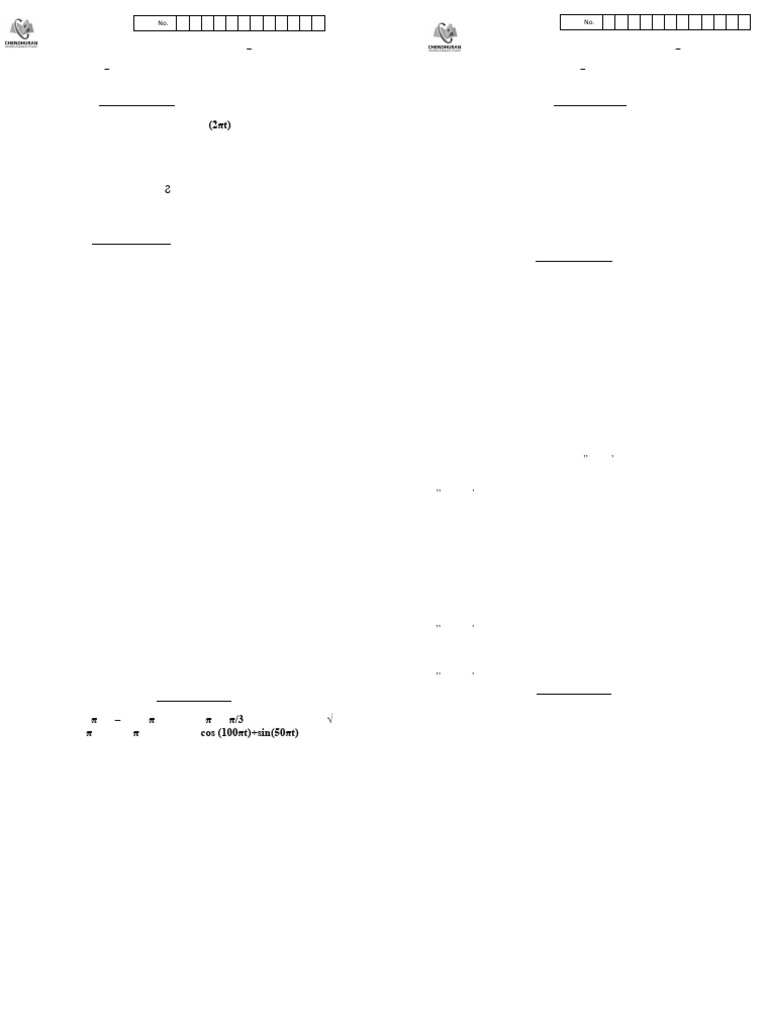 ECE Signals and Systems Exam Paper | PDF | Electrical Engineering ...