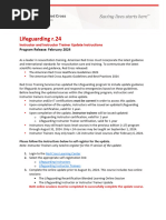 Instructor-Instructor Trainer Update | PDF