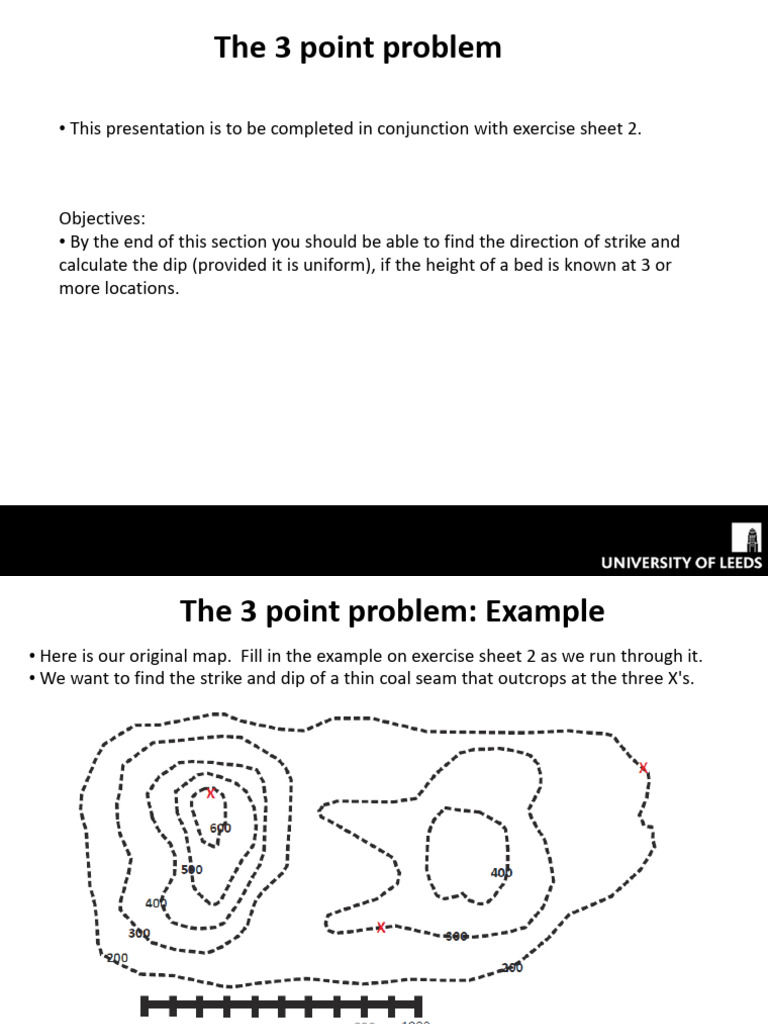 Material de Apoyo Problema de Los 3 Puntos | PDF | Angle | Contour Line