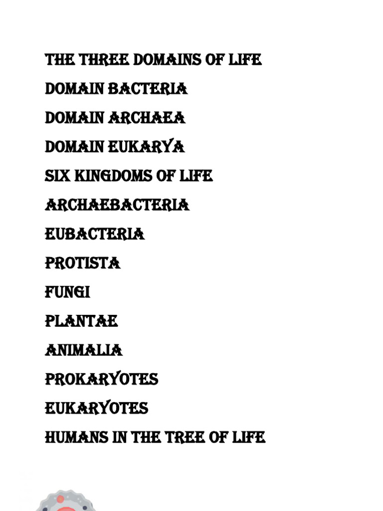 The Three Domains of Life | PDF | Prokaryote | Archaea