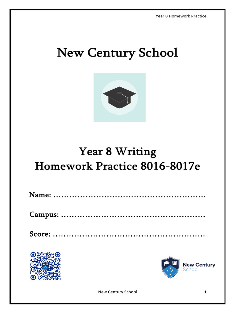 Year 8 Writing - 8016e - 8017e - Rev | PDF