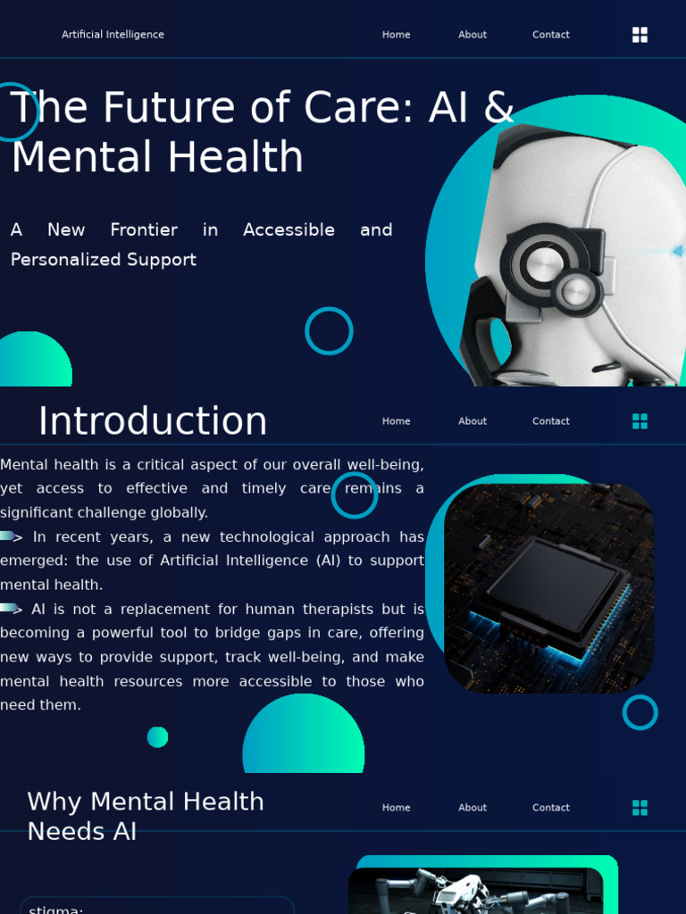Blue Modern Gradient Artificial Intelligence Presentation | PDF ...