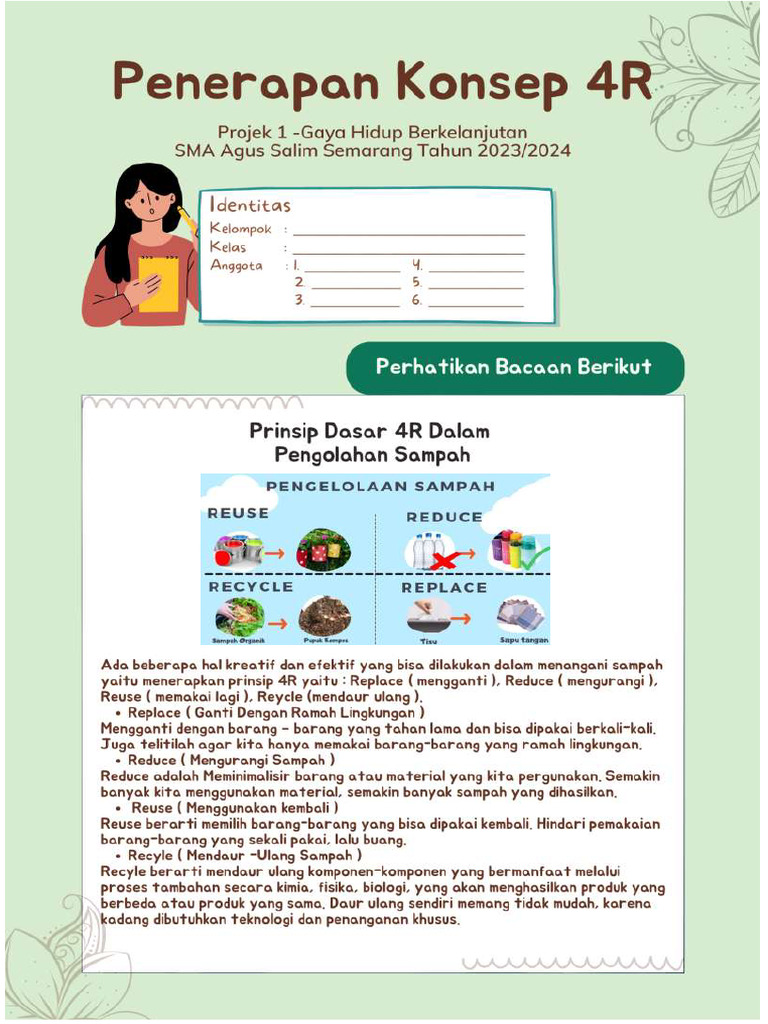 Penerapan Konsep 4R dalam Pengelolaan Sampah | PDF