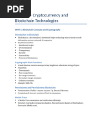 CCS339 Blockchain Technology Notes | PDF