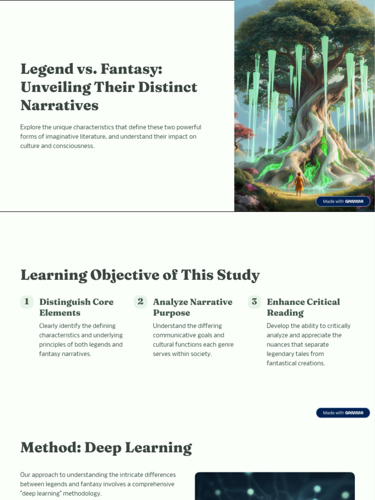 Legends vs. Fantasy: Key Differences | PDF | Narrative | Fantasy