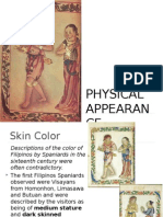 16thC Bisayas - 01 - Physical Appearance