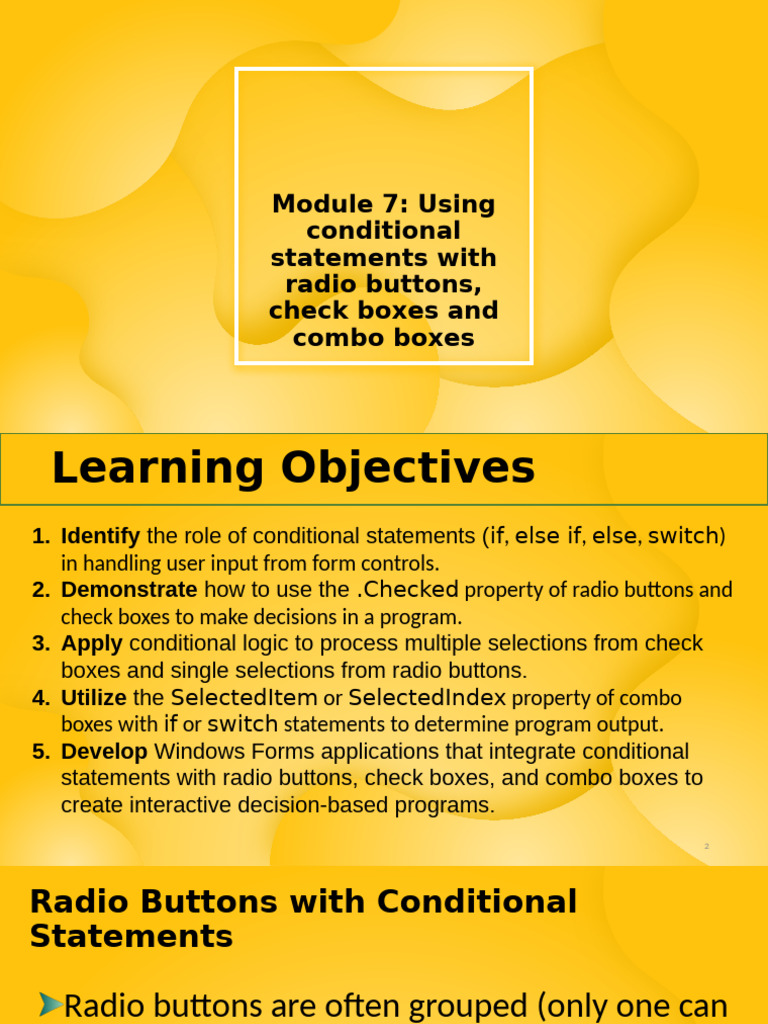 Conditional Logic with Form Controls | PDF | Computer Programming ...
