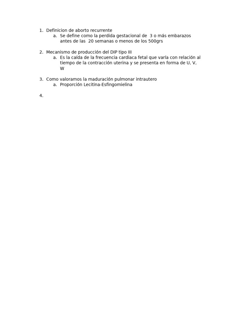 Definicion de Aborto Recurrente | PDF
