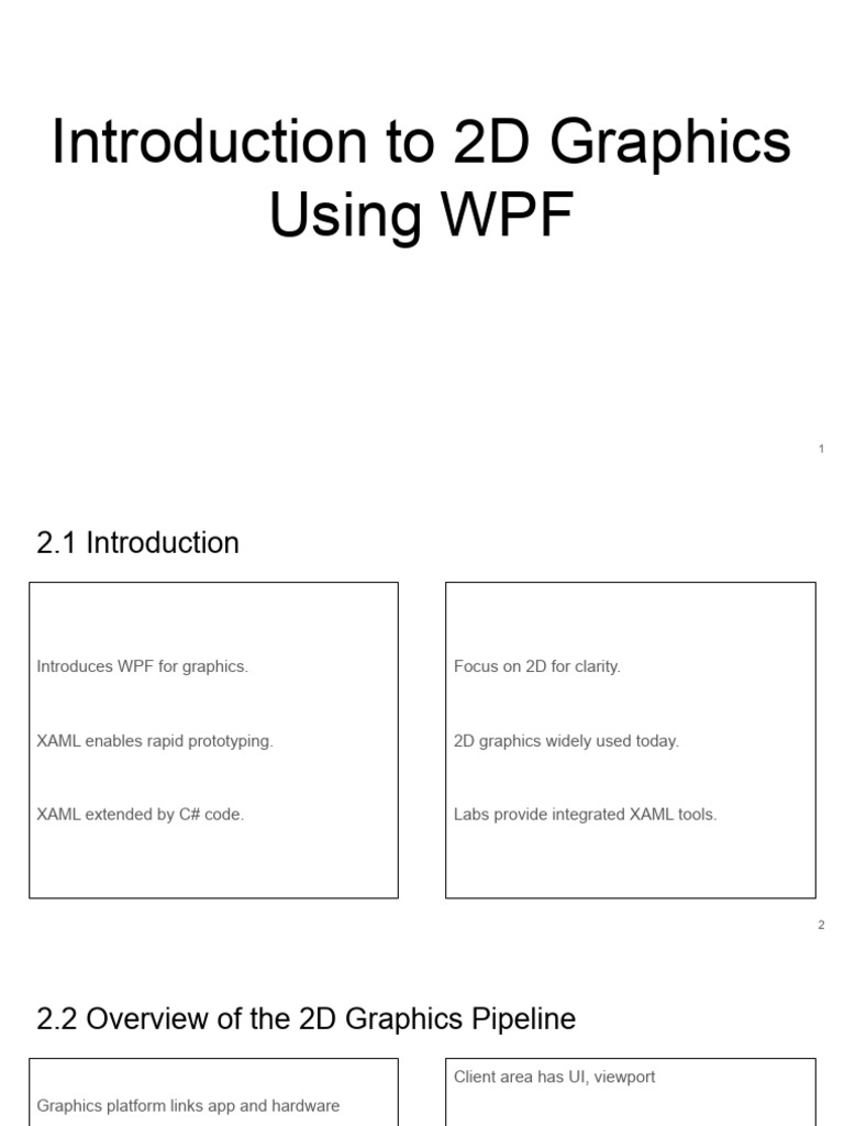 WPF 2D Graphics: A Comprehensive Guide | PDF | Computer Graphics ...