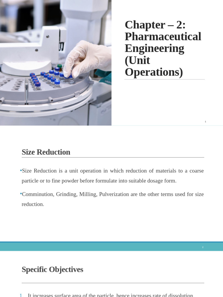 Size Reduction in Pharmaceutical Engineering | PDF | Mill (Grinding ...