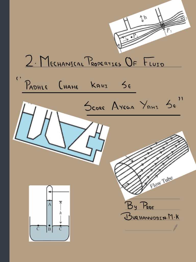 Mechanical Properties of Fluid - Extract | PDF | Pressure | Fluid Dynamics