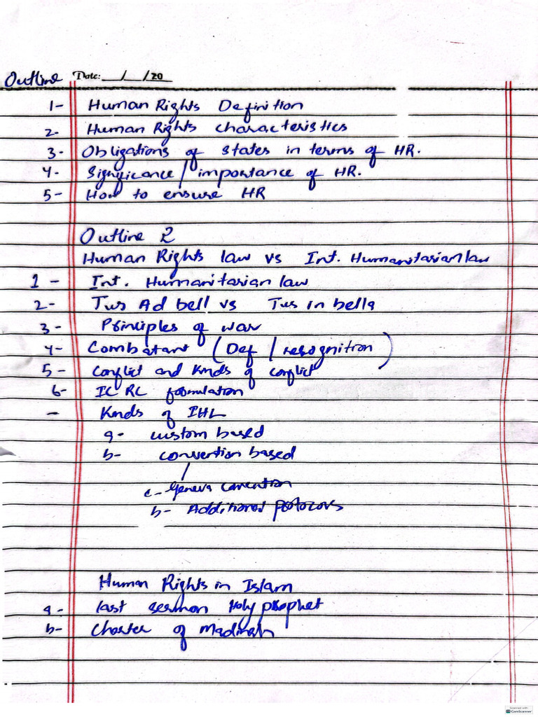 Human Rights Notes | PDF