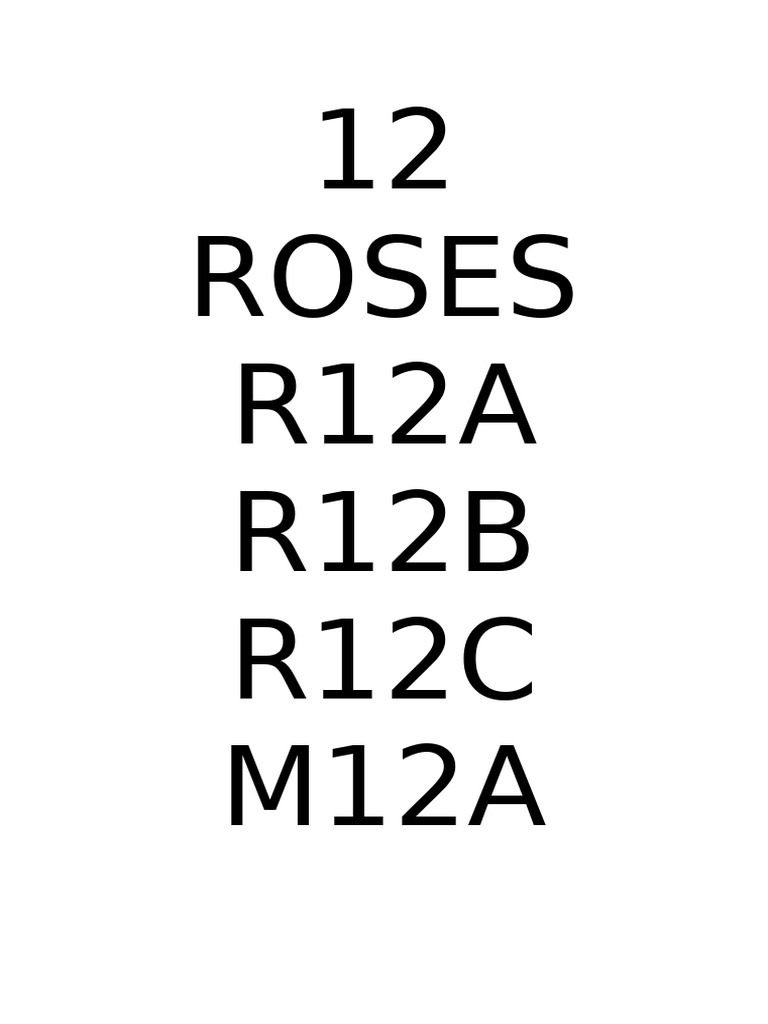 12 Roses | PDF