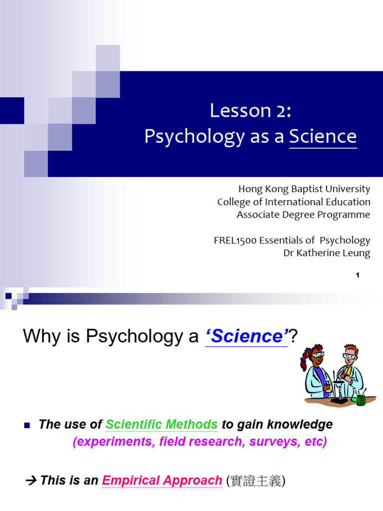 Psychology as a Science Overview | PDF | Experiment | Scientific Method