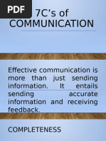 The 7C's of Effective Communication | PDF