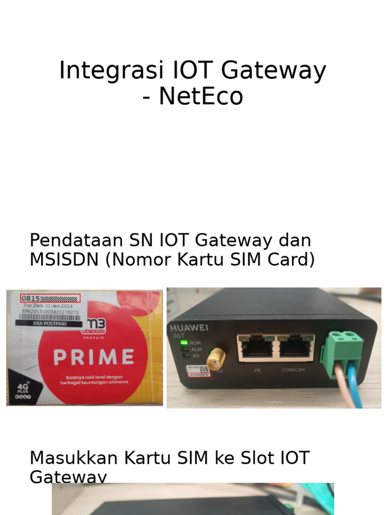 Integrasi IOT Gateway dengan NetEco | PDF