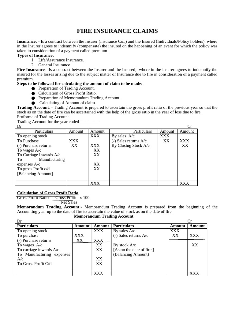 Fire Insurance Claims Process Guide | PDF | Insurance | Stocks
