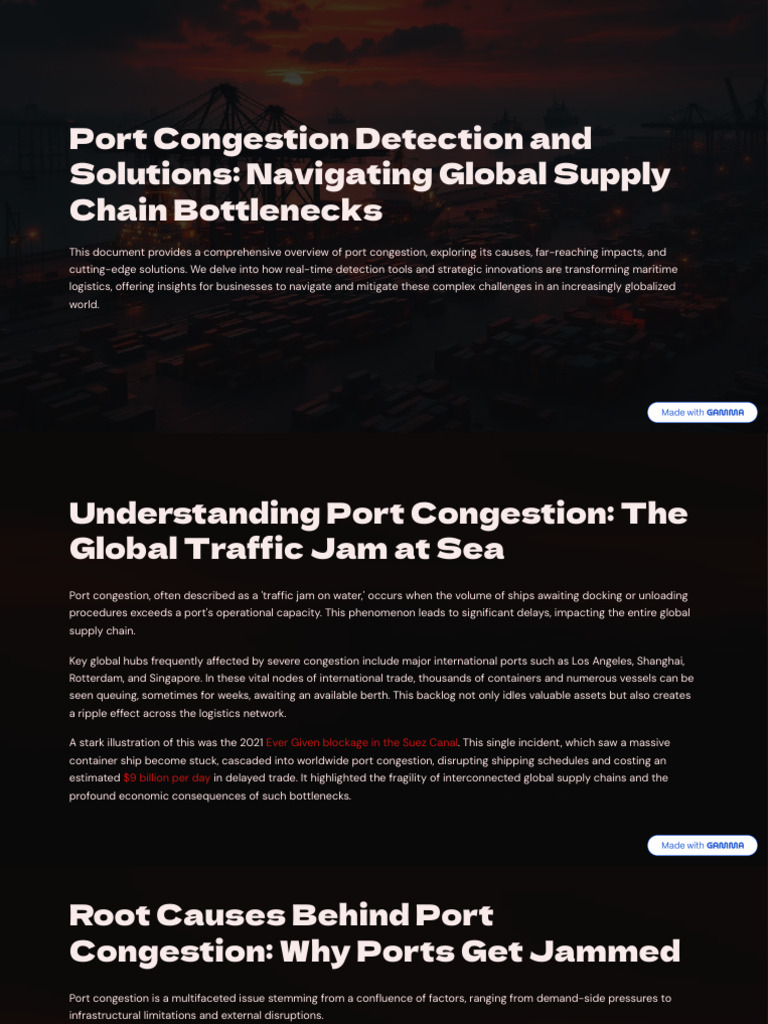 Port Congestion Detection and Solutions Navigating Global Supply Chain ...