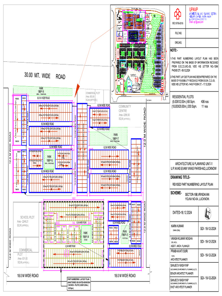 Road and Plot Layout Plan Details | PDF